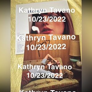 Taylor swift midnights vinyl and Signed photo with a HEART